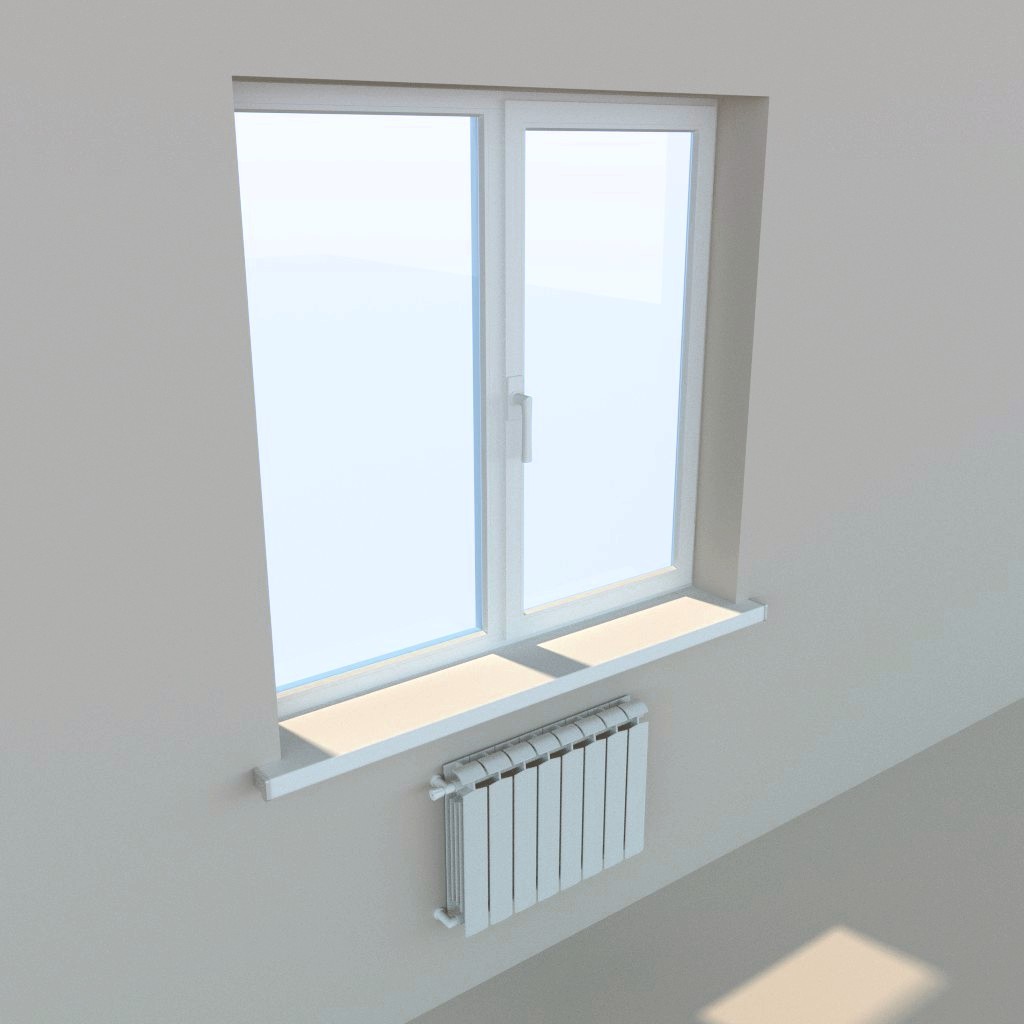 Widespread plastic window with accessoires preview image 1